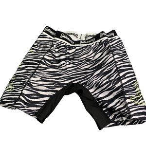 Intensity Soffe Slider Shorts YXL Youth XL Padded Zebra Print Black Compression